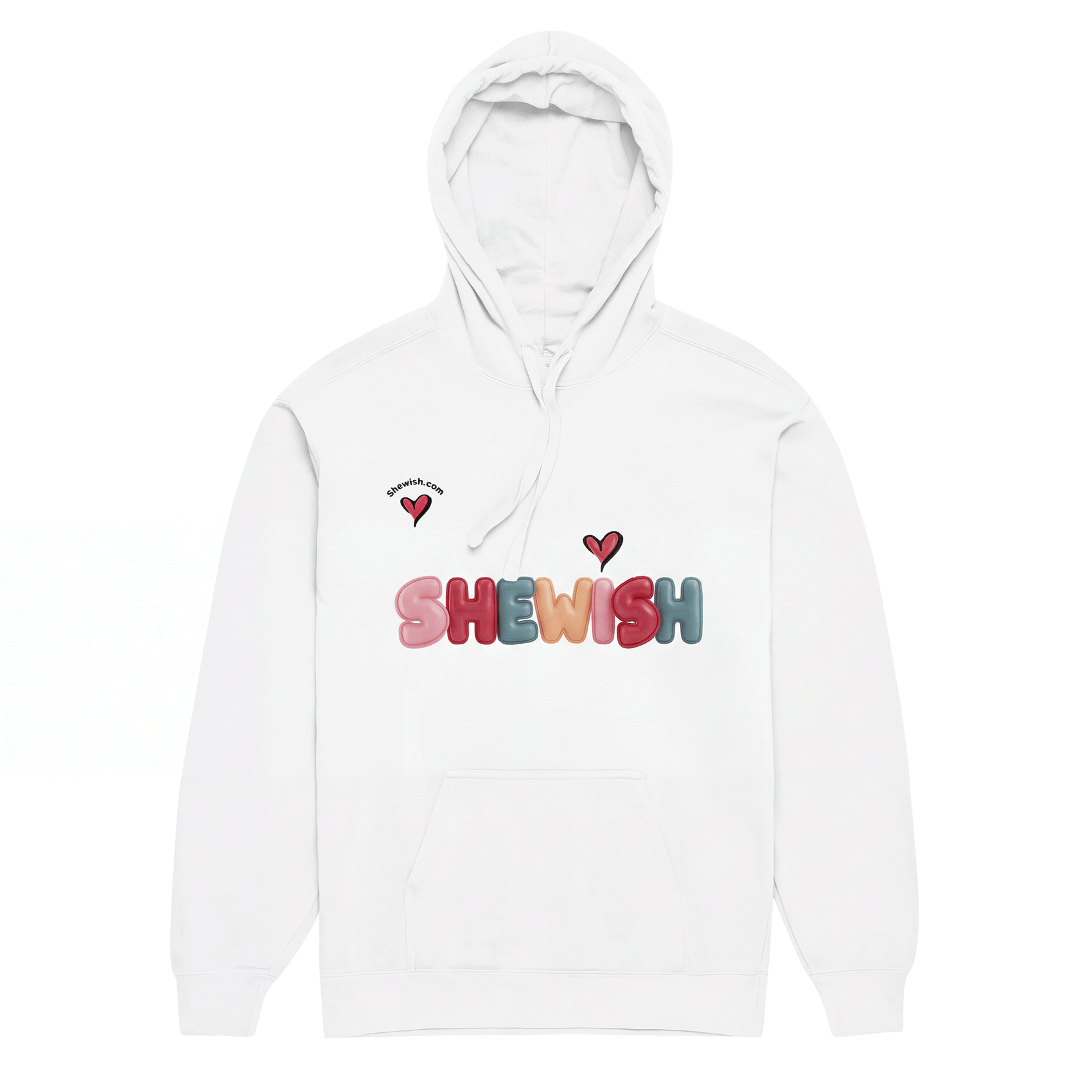 Dopamine Colors: Balloon Font - Original Graphic Pullover Hoodie Y2K Fashion