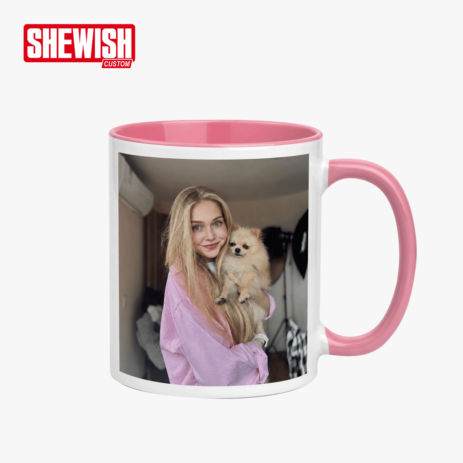 White Glossy Multicolor Mug