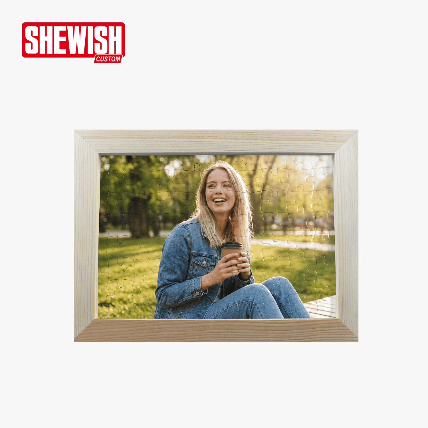 Custom 80-Piece Photo Puzzle Frame
