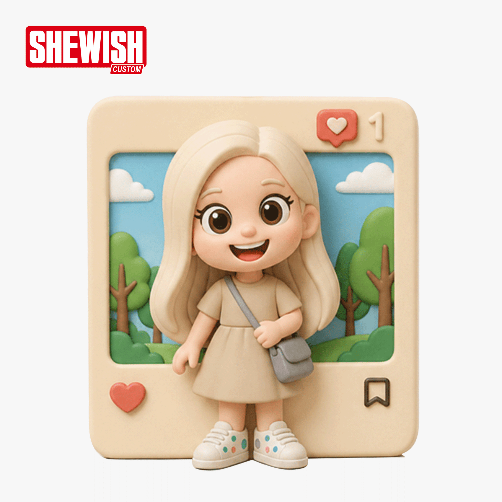 Custom 3D Figurine - Social Media Photo Frame