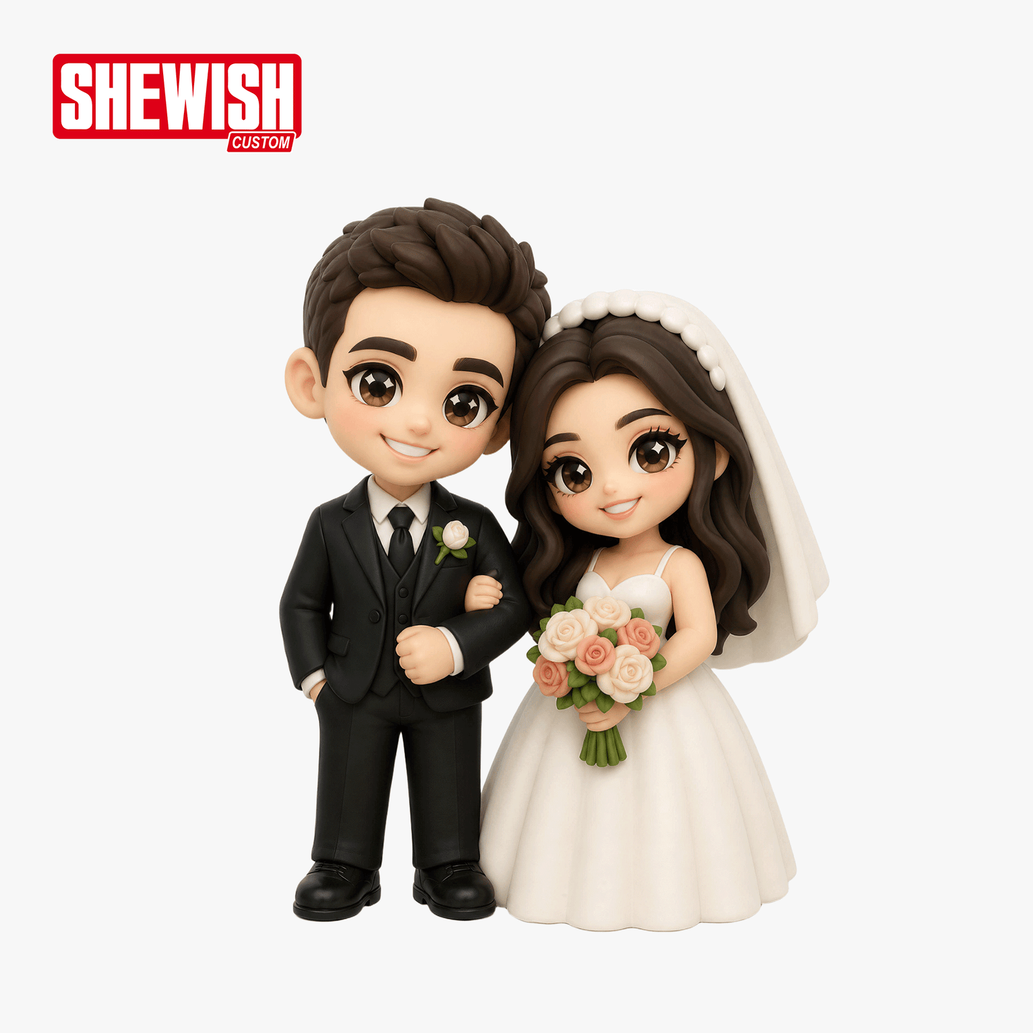 Custom 3D Cartoon Wedding Portraits
