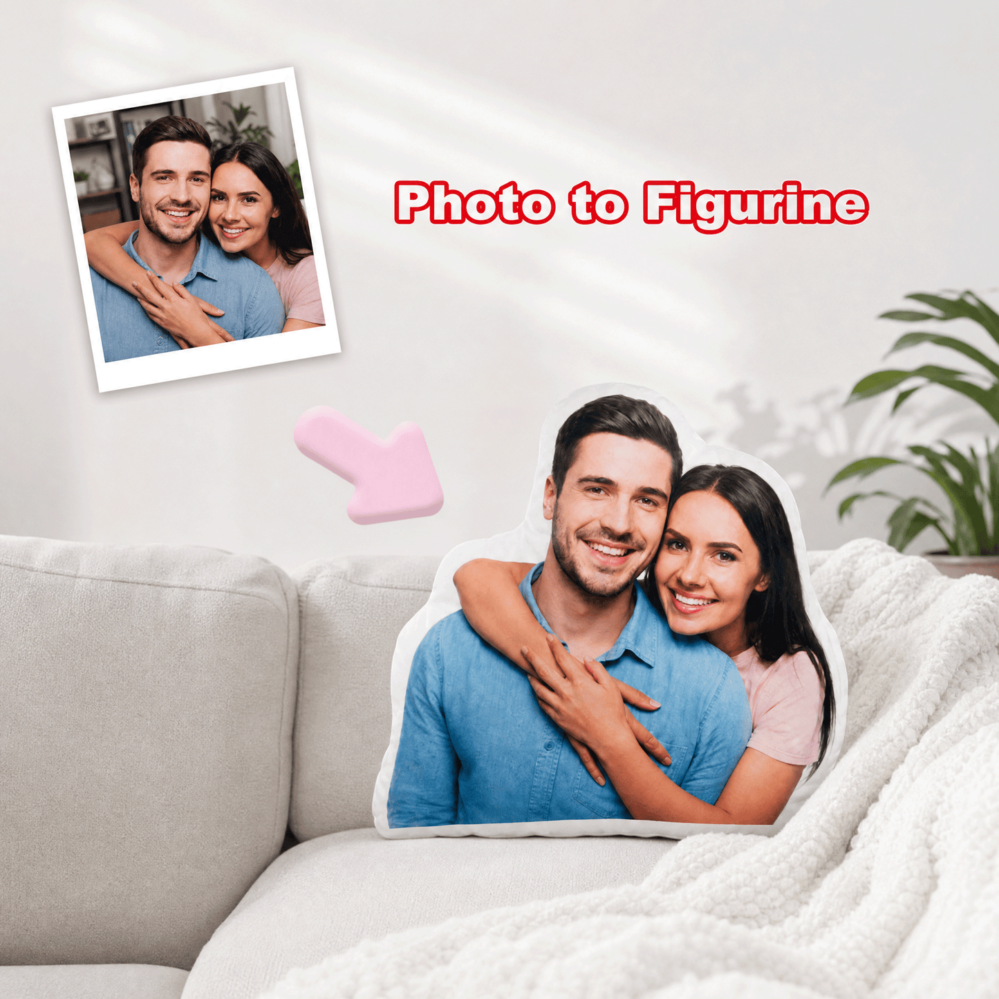 Personalized 3D Photo Pillow for Loved Ones