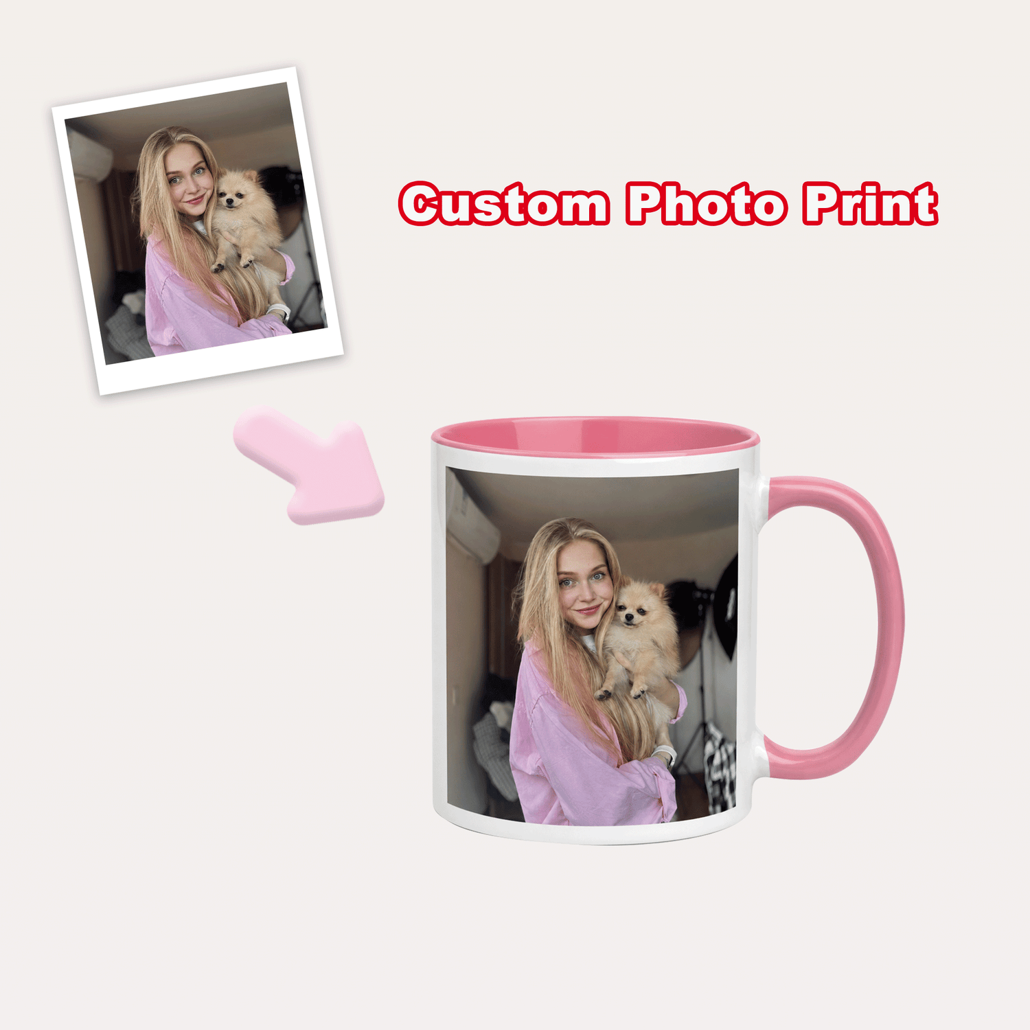 White Glossy Multicolor Mug