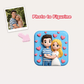 Custom 3D Square Couple Fridge Magnets