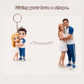 Custom 3D Couple Figure Keychain / Bag Charm