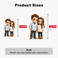 Custom 3D Cartoon Couple Figure for Him and Her