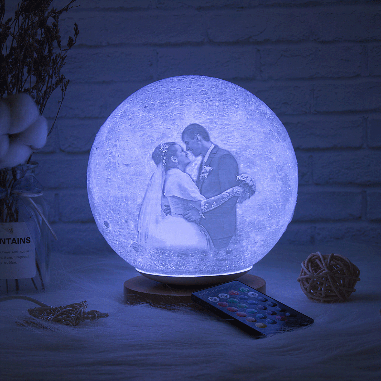 Personalized 3D Photo Moon Lamp Romantic Gift -Custom Gifts