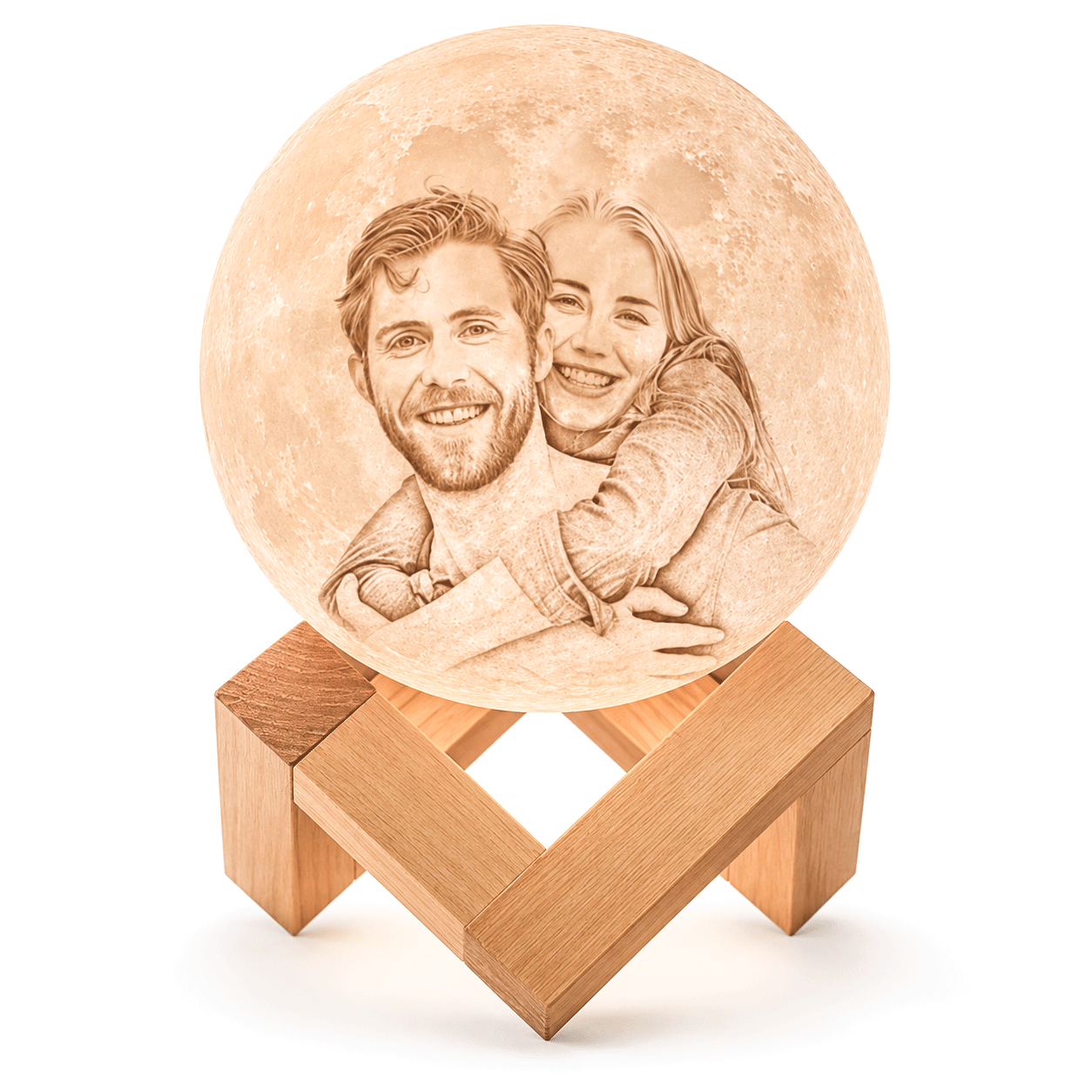 Personalized 3D Photo Moon Lamp Romantic Gift -Custom Gifts