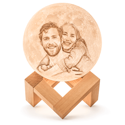 Personalized 3D Photo Moon Lamp Romantic Gift -Custom Gifts