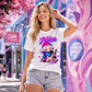 Classic Tee-Nika Neon Gamer Girl Graphic Shirt - Designer series