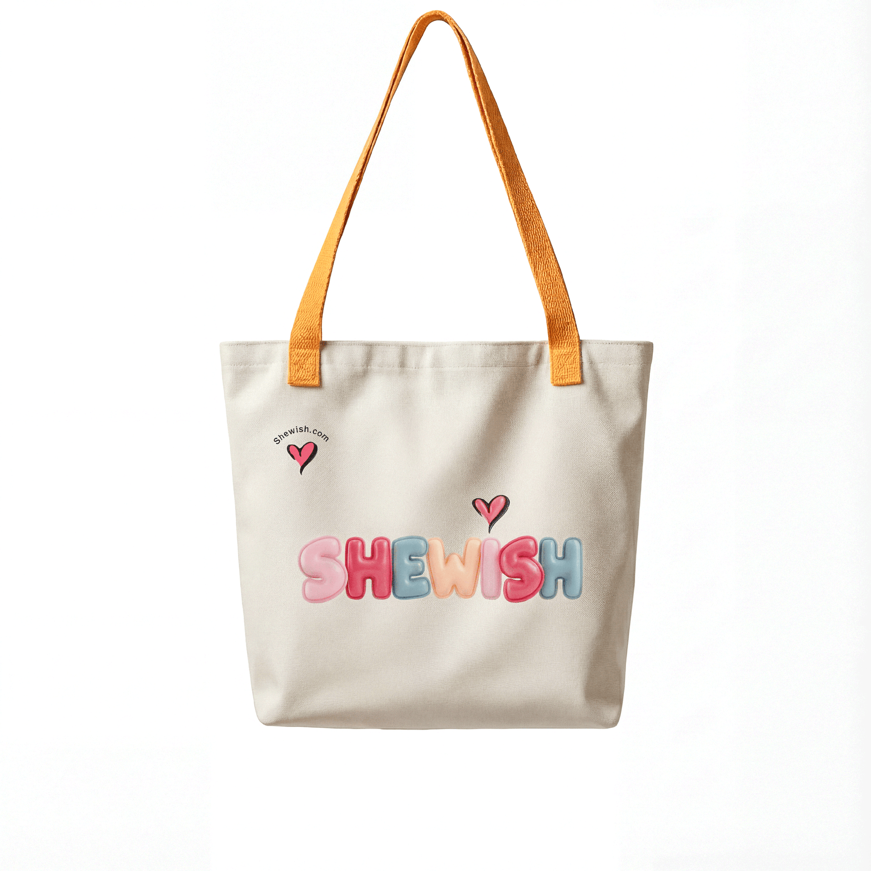 Dopamine Colors: Balloon Font - Original Graphic Tote Bag Cute Everyday Bag
